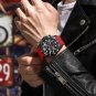 Rose Gold Black_Luxury Man Wristwatch Sports Chronograph Silicone Strap Men Watches Waterproof Lumin