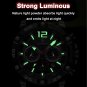 Rose Gold Blue_Luxury Man Wristwatch Sports Chronograph Silicone Strap Men Watches Waterproof Lumino