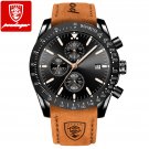 Black Black L_Men Watch Sport Chronograph Silicone Quartz Watches  Luxury Waterproof Luminous Date M