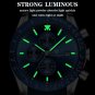 Gold Black C_Men Watch Sport Chronograph Silicone Quartz Watches Luxury Waterproof Luminous Date Me