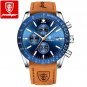 Silver Blue L_Men Watch Sport Chronograph Silicone Quartz Watches  Luxury Waterproof Luminous Date M