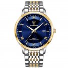 869 GD BU S_2021 Casual Mens Watches  Luxury Leather Blue Clock Male Sport Wristwatch Waterproof Qua