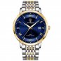 869 GD BU S_2021 Casual Mens Watches  Luxury Leather Blue Clock Male Sport Wristwatch Waterproof Qua