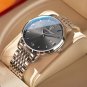 869 GD BU S_2021 Casual Mens Watches  Luxury Leather Blue Clock Male Sport Wristwatch Waterproof Qua