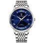 869 SL BU S_2021 Casual Mens Watches  Luxury Leather Blue Clock Male Sport Wristwatch Waterproof Qua