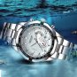 White Silver_LANGLISHI 2021 Mens Watches  Luxury WristWatch Quartz Clock Watch Men Waterproof Sport 