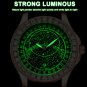 Rose Gold Black_Men's Watch Leather Quartz Watches Starry Sky Diamond Style Waterproof Luminous Luxu