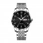 836 SL BK S_Watch Men Stainless Steel Business Date Clock Waterproof Luminous Watches Mens Top Luxur