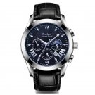 822 SL BU L_Leather Men Watches Waterproof Luminous  Luxury Quartz Wristwatch with Date Sport Casual