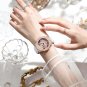 Rose Gold Snowflake_Luxury Ladies Wrist Watch Diamond Watch for Women High Quality Waterproof Leathe