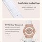 Rose Gold Star_Luxury Ladies Wrist Watch Diamond Watch for Women High Quality Waterproof Leather Wom