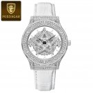 Silver Star_Luxury Ladies Wrist Watch Diamond Watch for Women High Quality Waterproof Leather Women 
