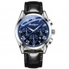 8128 SL BU L_2021  Mens Watches CAREKISO  Leather Waterproof Luminous Sport Date Quartz Watch For Me