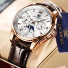 905 GD WH L_2021  Mens Watches CAREKISO  Leather Waterproof Luminous Sport Date Quartz Watch For Men