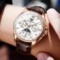 905 SL BK L_2021 Mens Watches CAREKISO Leather Waterproof Luminous Sport Date Quartz Watch For Men