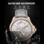802 SL BU L_2022 Men Watch  Luxury Waterproof Date Quartz Watches Mens Military Leather Clock Sport 
