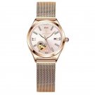 Pink Mesh_2022 Women Watches Leather Romance Red Dial Luxury Ladies Watch Waterproof Quartz Date Swi