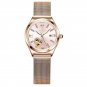 Pink Mesh_2022 Women Watches Leather Romance Red Dial Luxury Ladies Watch Waterproof Quartz Date Swi