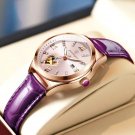 Purple Leather_2022 Women Watches Leather Romance Red Dial Luxury Ladies Watch Waterproof Quartz Dat