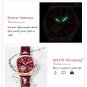 White Mesh_2022 Women Watches Leather Romance Red Dial Luxury Ladies Watch Waterproof Quartz Date Sw