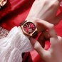 White Mesh_2022 Women Watches Leather Romance Red Dial Luxury Ladies Watch Waterproof Quartz Date Sw