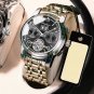 1-All Black_2021 Luxury Men Mechanical Wristwatch Genuine Leather Automatic Sports Chronograph Men W