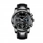 Leather All BK_2021 Casual Mens Watches  Luxury Leather Blue Clock Male Sport Wristwatch Waterproof 