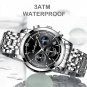 Leather BU SL_2021 Casual Mens Watches Luxury Leather Blue Clock Male Sport Wristwatch Waterproof Q