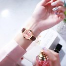 Pink Brown_LLS Luxury Woman Bracelet Watch Women Casual Waterproof Quartz Ladies Dress Watches  Love