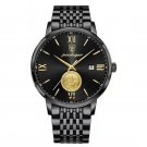 Black Black_Men Watch  Luxury Gold Stainless Stain Quartz Watches Waterproof Luminous Date Business 
