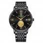 Black Black_Men Watch Luxury Gold Stainless Stain Quartz Watches Waterproof Luminous Date Business