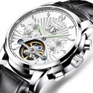 Blue_Men Watch  Luxury Automatic Mechanical Watches Waterproof Luminous Business Stainless Stain Men