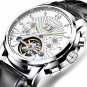 Blue_Men Watch  Luxury Automatic Mechanical Watches Waterproof Luminous Business Stainless Stain Men
