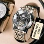 White_Men Watch  Luxury Automatic Mechanical Watches Waterproof Luminous Business Stainless Stain Me