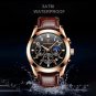 Leather BK RG_2021 Men Watch Luxury Sport Business Rose Gold Watches Mens Waterproof Quartz Clock