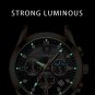 820 RG BK L_Casual Watches for Men Luxury Military Leather Sport Wrist Watch Man Clock Wristwatch S