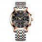 Black Rose Gold_LANGLISHI 2021  Sport Chronograph Mens Watches Waterproof Luminous  Luxury Business 