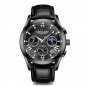 Leather All BK_LANGLISHI 2021  Sport Chronograph Mens Watches Waterproof Luminous  Luxury Business Q