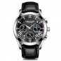 Leather BK SL_LANGLISHI 2021  Sport Chronograph Mens Watches Waterproof Luminous  Luxury Business Qu