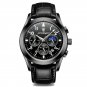 All Black_Men Watch Chronograph Leather Quartz Watches Sport Six Needle Luxury Men's Wristwatch Wate