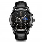 829 BK BK L_Men Watch Sport Decoration Function Steel Band Waterproof Luminous Date Sport Watches Lu