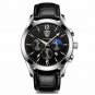 829 SL BK L_Men Watch Sport Decoration Function Steel Band Waterproof Luminous Date Sport Watches Lu
