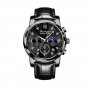 8098-All Black L_2021   Mens Watches Blue Luxury  Big Dial Military Quartz Watch Leather Sport Water
