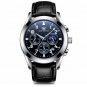 8166 SL BU L_2021  Carekiso Men Watch Stainless Steel Sports Chronograph Top Luxury Waterproof Lumin