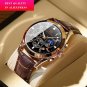 8166 SL BU S_2021 Carekiso Men Watch Stainless Steel Sports Chronograph Top Luxury Waterproof Lumin