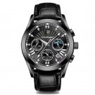 619 BK BK L_Chronograph Function Men Watch Waterproof Luminous Date Sport Watches Luxury Steel Band 