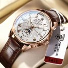 908 GD WH L_Date Quartz Men Watches  Luxury Waterproof Luminous Man Clock Military Leather Sport Men