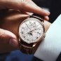 908 GD WH L_Date Quartz Men Watches Luxury Waterproof Luminous Man Clock Military Leather Sport Men