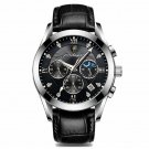 Leather BK SL_2021 Men Watches  Luxury Waterproof Luminous Leather Quartz Wristwatch    Business Spo