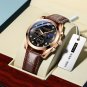 7-S SV BU_2021 Mens Watches Leather/Stainless Steel Waterproof Luminous Sport Chronograph Quartz M